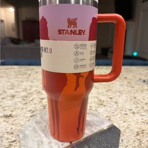 Stanley Red and Orange Travel Mug